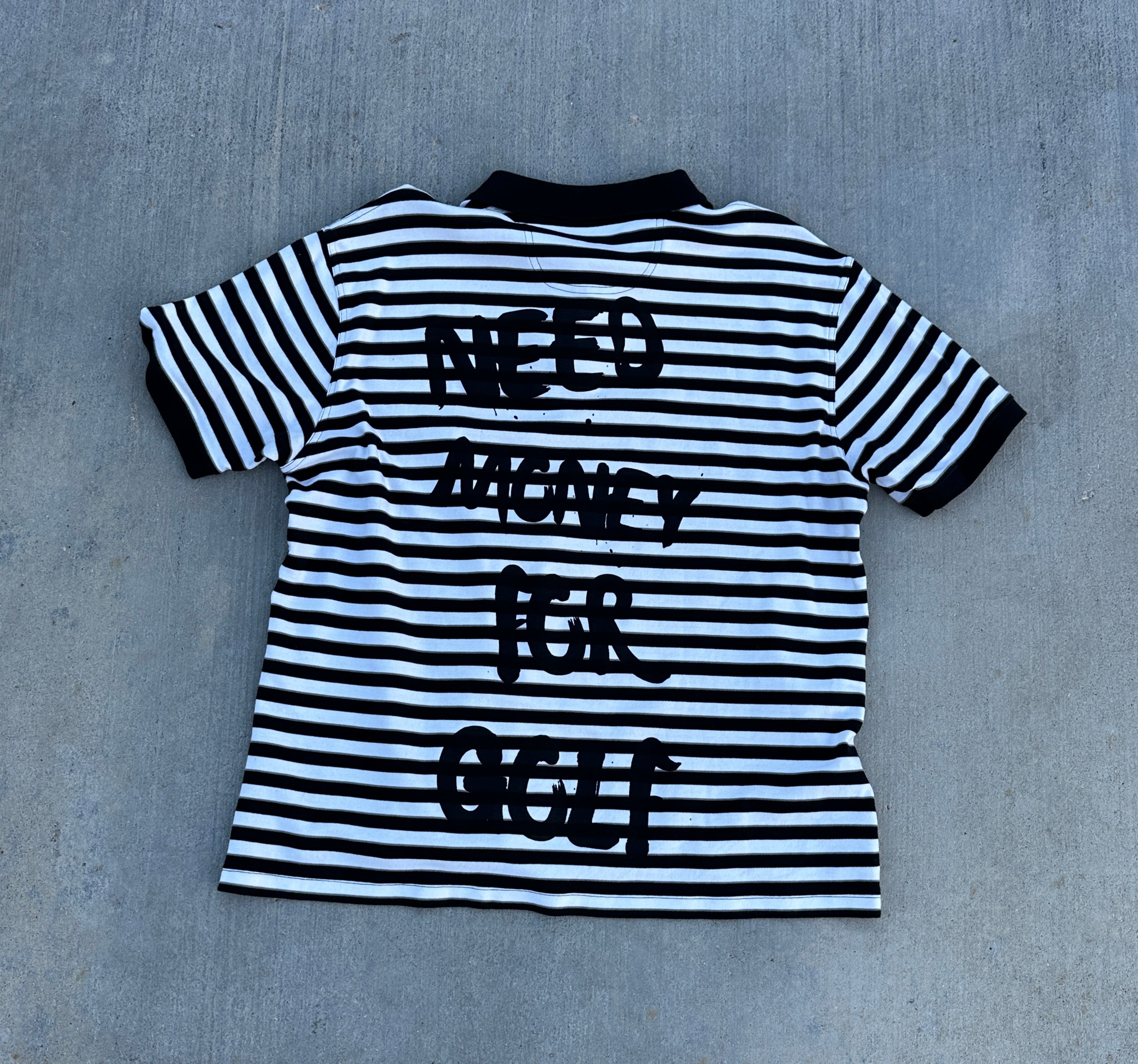 St. Jon’s bay striped “Need Money For Golf”