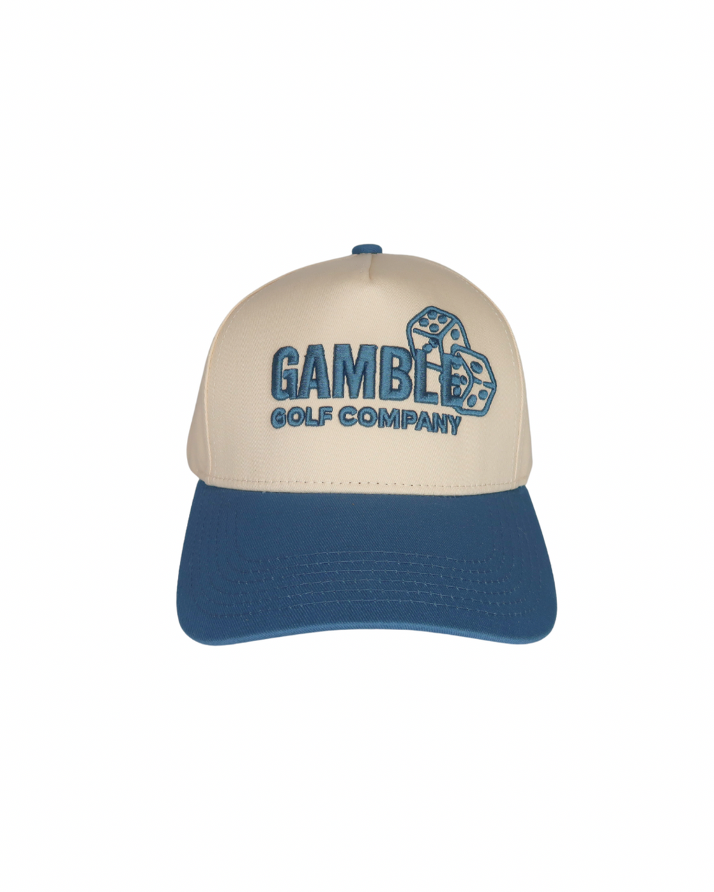 Canvas "Gamble" Hat in Ocean colorway