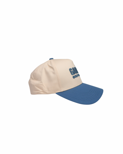 Canvas "Gamble" Hat in Ocean colorway