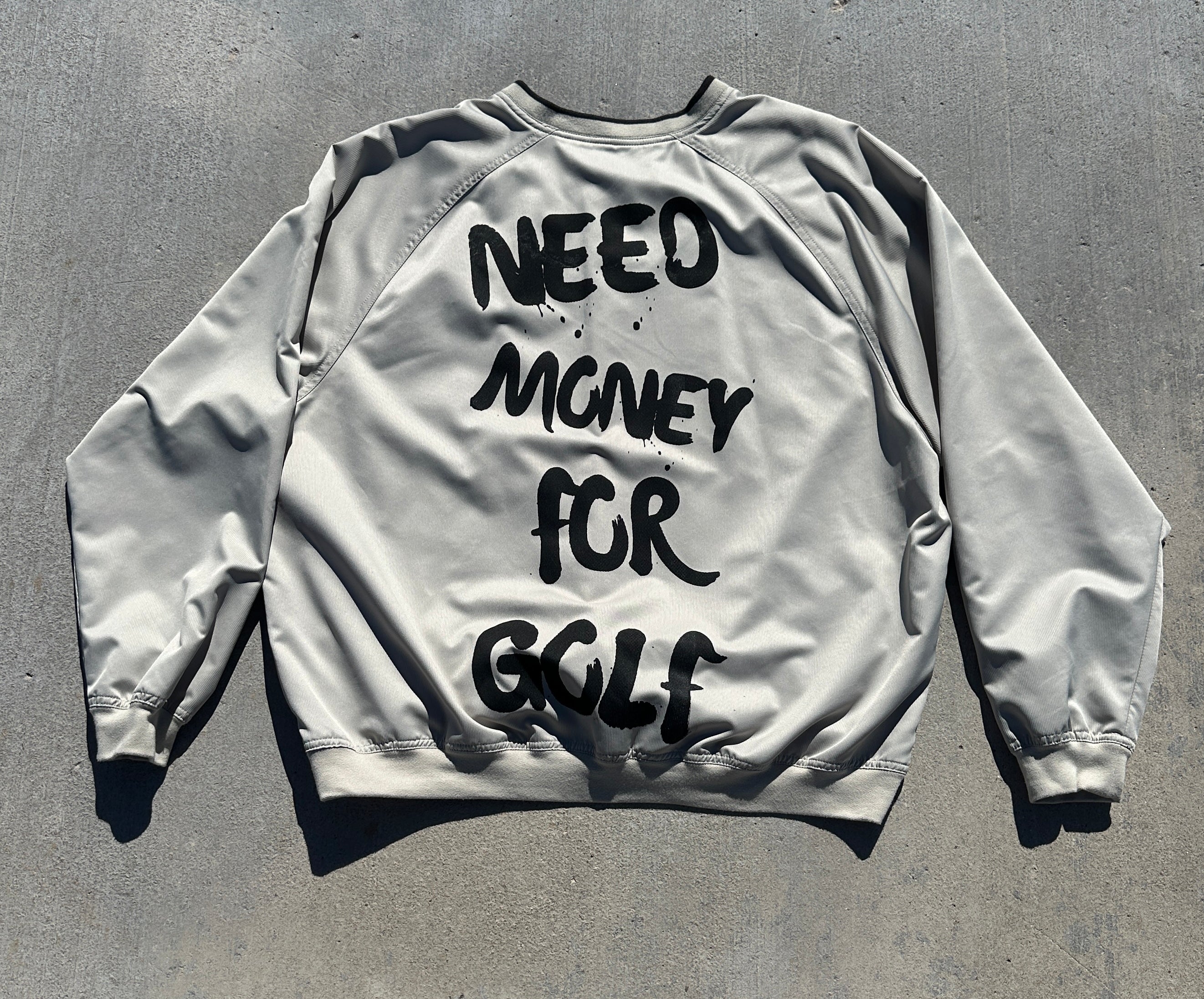 Tan “Need Money For Golf” pullover