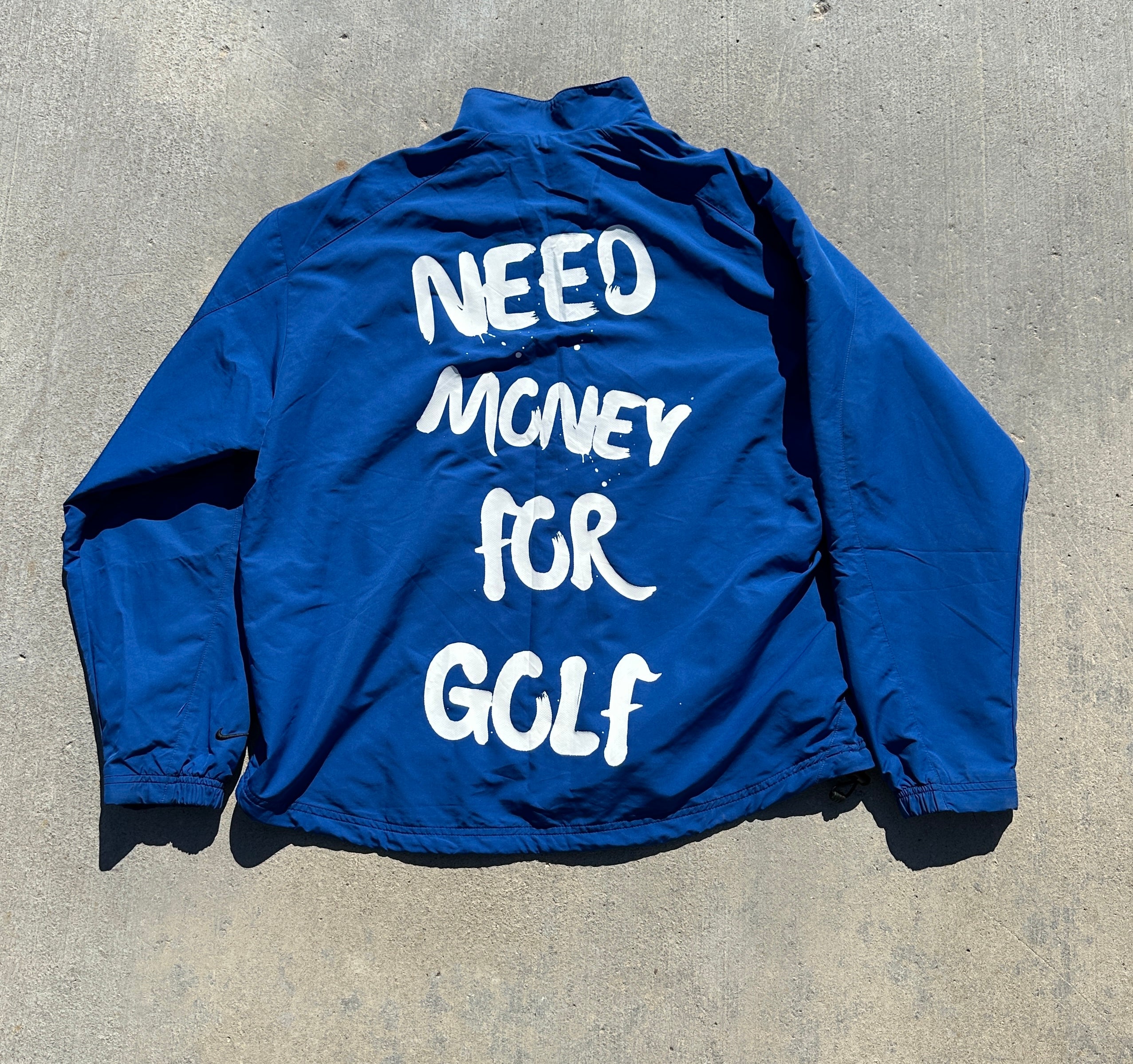 Nike Golf Blue “Need Money For Golf” Quater zip