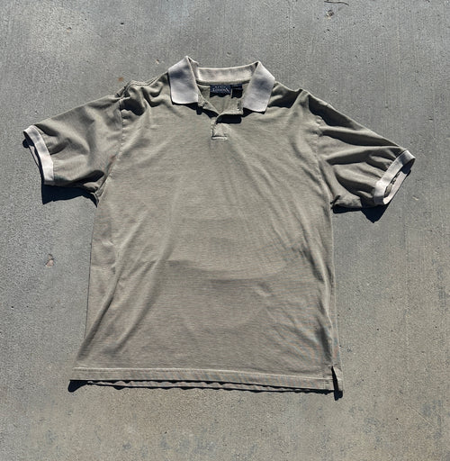 Brown Striped “Need Money For Golf” polo